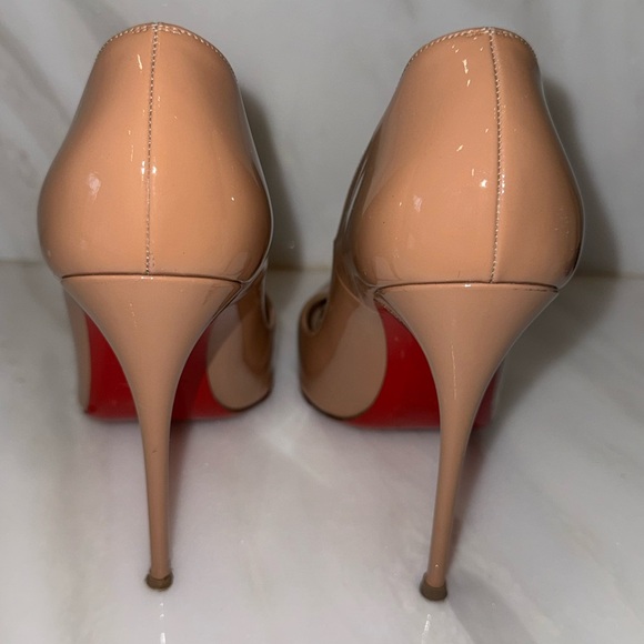Christian Louboutin So Kate 120mm Patent Beige Heels - Picture 6 of 11